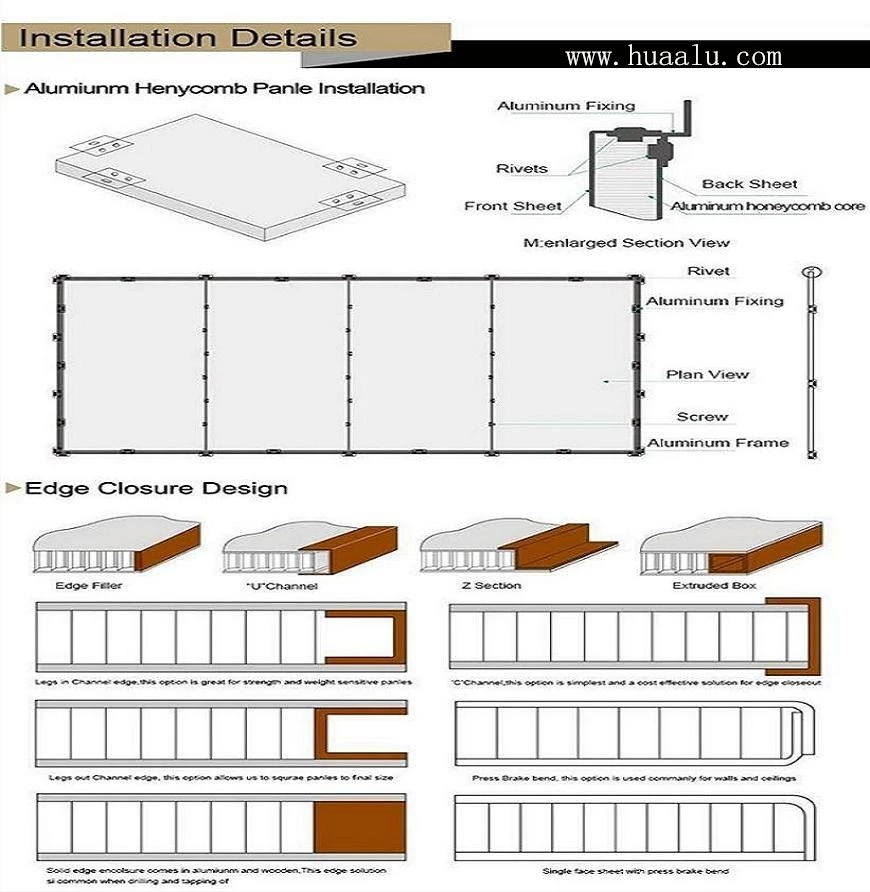 aluminum-honeycomb-panel-installation
